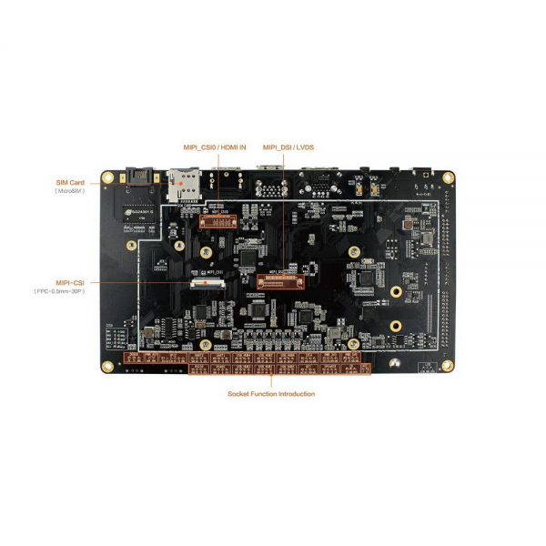 Одноплатный компьютер FireFly AIO-3399J-4GB 4G+16G HDMI IN, Core-3399J soldered with his backplane