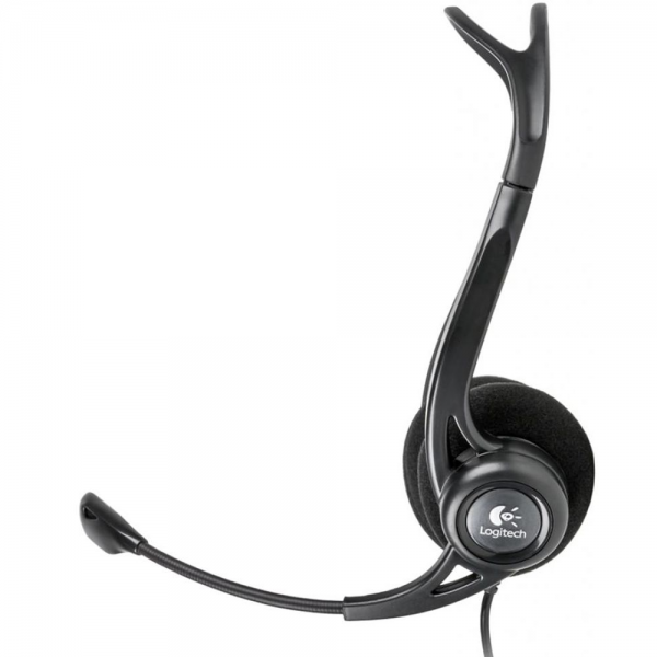 Гарнитура Logitech PC960 |981-000100| черная, USB, поворотный микрофон, пульт управления на кабеле, |981-000100| кабель 2.4м