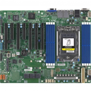 Материнская плата SuperMicro MBD-H12SSL-I-B Intelligent Platform Management Interface, Single AMD EPYC™ 7003/7002 Series Processor,2TB Registered ECC DDR4 3200MHz SDRAM in 8 DIMMs,5 PCI-E 4.0 x16,2 PCI-E 4.0 x8,8 SATA3, 2 M.2