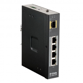 Коммутатор D-Link DIS-100G-5PSW/A1A Промышленный неуправляемый коммутатор с 4 портами 10/100/1000Base-T и 1 портом 1000Base-X SFP (4 порта PoE 802.3af/at, PoE-бюджет до 120 Вт) , RTL {10} (437885)