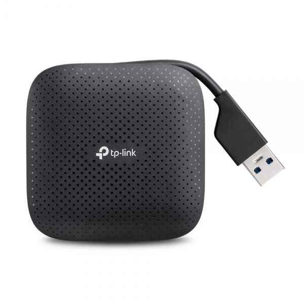 Концентратор TP-LINK UH400 4-портовый  USB 3.0,1 разъём USB 3.0, 4 порта USB 3.0, встроенный кабель с разъёмом USB, компактный дизайн, plug & play, не требуется адаптера, (091477), {80}