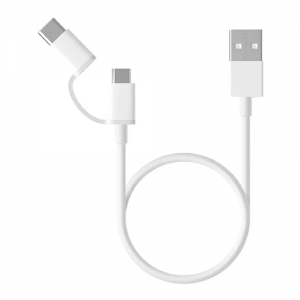 Кабель Xiaomi Mi 2-in-1 USB Cable Micro-USB to Type C  30см SJX02ZM (SJV4083TY)