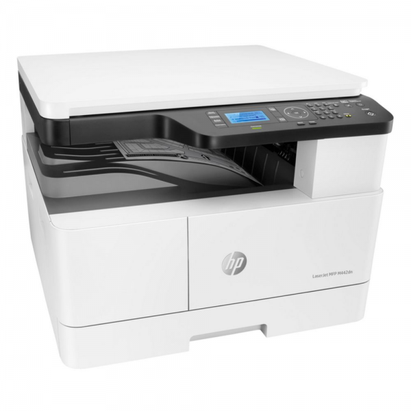 HP LaserJet M442dn А4, МФУ, лазерное, черно-белое, 24стр/мин, 1200dpi, 600МГц, 512Мб, USB/Ethernet, 4000стр/картридж, (8AF71A)