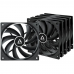 Вентилятор корпусной ARCTIC Cooling F12 Value pack Black (5pc)  (ACFAN00248A) (703291) {12}