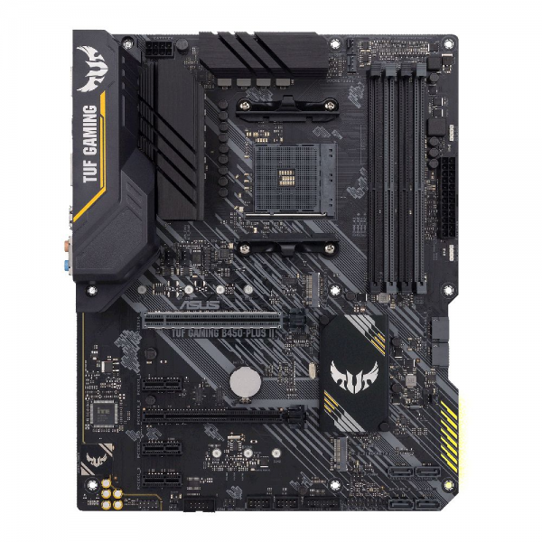 Материнская плата ASUS TUF GAMING B450-PLUS II AM4 ATX 2xDDR4 2xPCIEx16 3xPCIEx1 2xM.2 HDMI DP GLAN RTL {5} (957489)