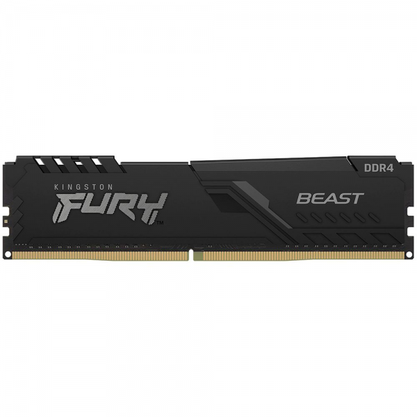 Модуль памяти Kingston FURY Beast Black Gaming Memory KF432C16BB/16 16GB DDR4 3200 DIMM Non-ECC, CL16, 1.35V,  2Gx8, RTL {25} (319859)