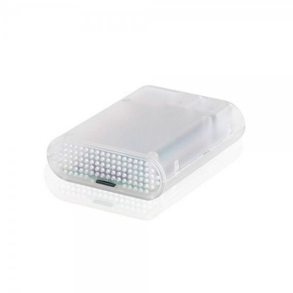 Корпус ACD RA076 Transparent ABS Plastic Injection Molding case with Stripe for Raspberry Pi 3 B (прозрачный, овальный на винтах)(RASP1795) (494149)