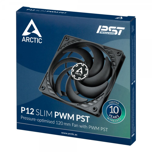 Вентилятор корпусной ARCTIC Cooling P12 SLIM PWM PST  (ACFAN00187A) (703130)