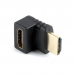 Переходник HDMI <-> HDMI Cablexpert A-HDMI270-FML 19F/19M, угловой соединитель 270 градусов