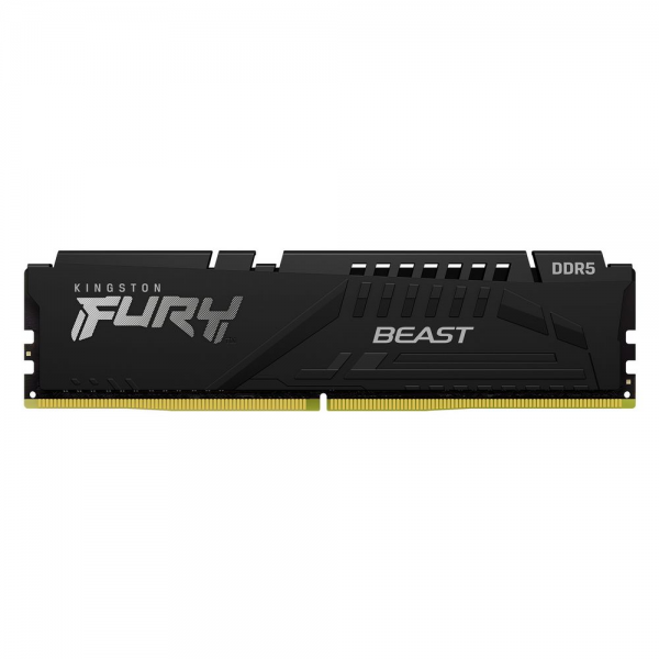 Модуль памяти Kingston 16GBDDR5 5200 DIMM FURY Beast Black Gaming Memory KF552C40BB-16 Non-ECC, CL40, 1.25V, KF552C40BB-16 1RX8, RTL, (324372)