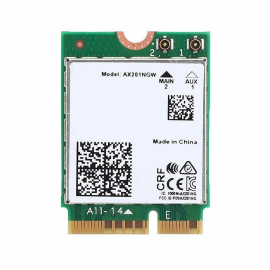 Адаптер беспроводной связи (Wi-Fi) Intel Адаптер Intel® Wi-Fi серии 6 AX201 (AX201.NGW) 2230, 2x2 AX+BT, No vPro®,999TD0 (M.2: CNVio2)