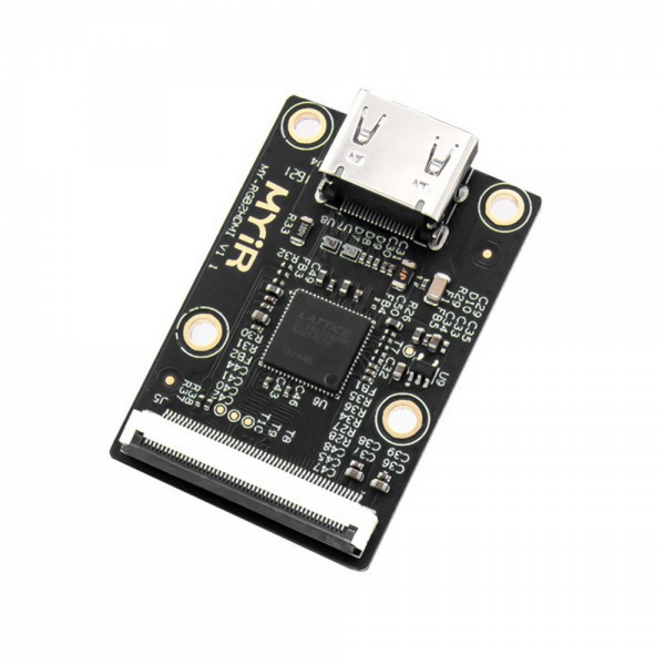 Модуль дисплея Myir MY-RGB2HDMI MY-RGB2HDMI Module for the MYD-YA15XC-T development board. It can be used to convert RGB signal to HDMI signal through connecting the LCD interface of the MYD-YA15XC-T board.