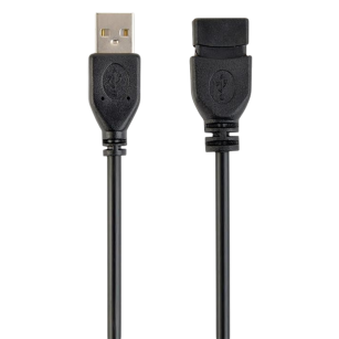 Кабель удлинитель USB2.0 Pro Cablexpert CCP-USB2-AMAF-10 AM/AF, 3.0м, экран, черный, пакет   (041959)