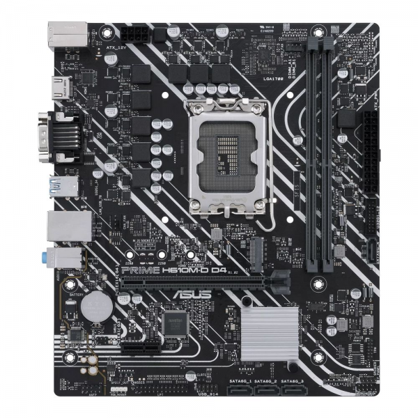 Материнская плата ASUS PRIME H610M-D D4 LGA1700 micro-ATX 2xDDR4 PCIEx16 PCIEx1 M.2 VGA HDMI GLAN (540489)