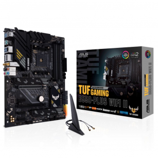 Материнская плата ASUS TUF GAMING B550-PLUS WIFI II AM4 ATX 4xDDR4 2xPCIEx16 3xPCIEx1 2xM.2 HDMI DP 2.5GLAN WIFI RTL (338413)