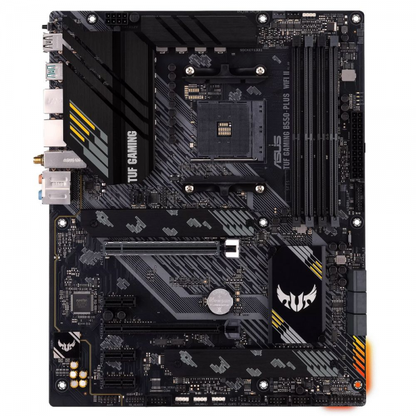 Материнская плата ASUS TUF GAMING B550-PLUS WIFI II AM4 ATX 4xDDR4 2xPCIEx16 3xPCIEx1 2xM.2 HDMI DP 2.5GLAN WIFI RTL (338413)