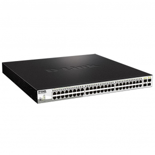 Коммутатор D-Link DGS-1210-52MPP/E2A Настраиваемый L2 коммутатор с 48 портами 10/100/1000Base-T и 4 портами 1000Base-X SFP (порты 1-48 PoE 802.3af/at, PoE-бюджет 740 Вт)