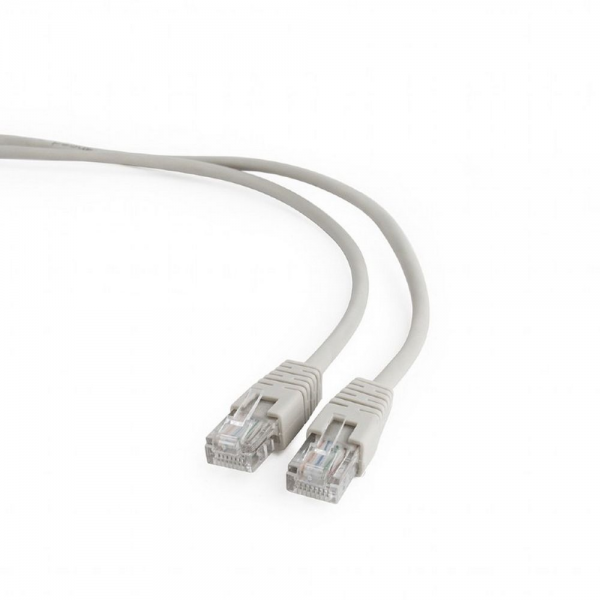 Патч-корд UTP Cablexpert PP12-0.25M кат.5e, 0.25м, литой, многожильный (серый)  (056182)