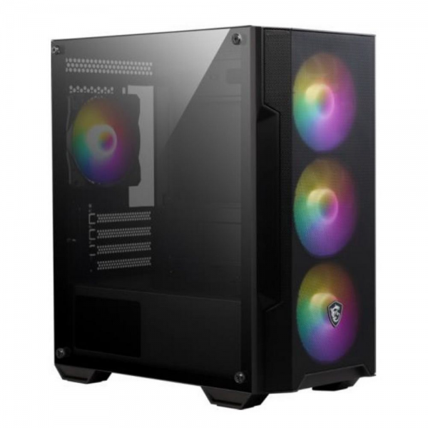 Корпус MSI MAG FORGE M100A Mini-Tower, MATX, 1xUSB 3.0, 2xUSB 2.0, 4x120mm Auto RGB Fan, Acrylic Window, Brown Box