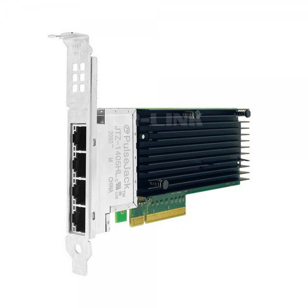 Сетевой адаптер Lr-Link LRES1013PT PCIe v3.0 x8 4*RJ45 10G NIC Card на базе Intel X710