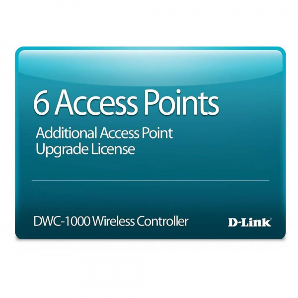 Лицензия D-Link DWC-1000-AP6-LIC Управление 6 дополнительными точками доступа для DWC-1000