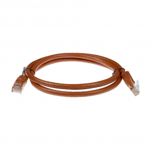 Патч-корд ACD-LPU6Z-15N Cat6 UTP 26AWG 4Pair, CU, LSZH, Коричневый, 1.5м