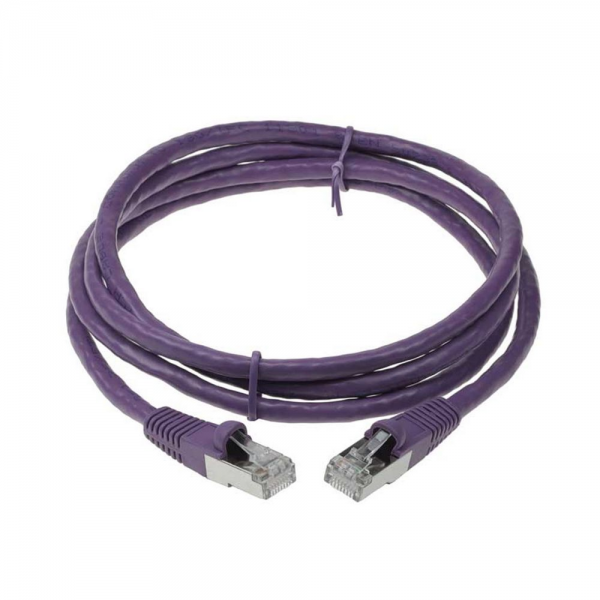 Патч-корд ACD-LPS6AZ-50P | Cat6a SSTP 26AWG 4Pair, CU, LSZH, Пурпурный, 5м