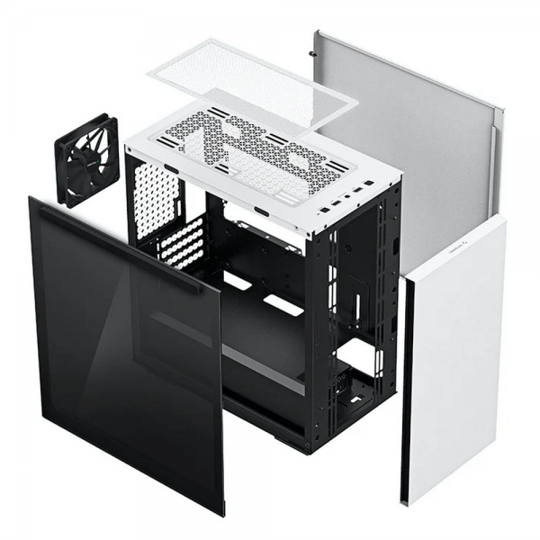 Корпус Deepcool MACUBE 110 WH White, mATX, CPU Height 165mm, VGA max 320mm, USB 3.0 x 2, Combo Jack x 1, int. 3.5