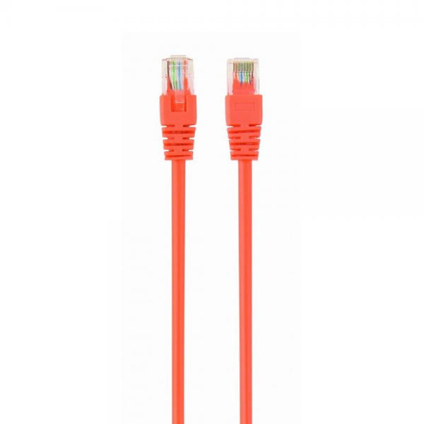 Кабель Cablexpert Патч-корд UTP  PP12-0.5M/O кат.5e, 0.5м, литой, многожильный (оранжевый)