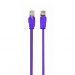 Кабель Cablexpert Патч-корд UTP  PP12-0.5M/V кат.5e, 0.5м, литой, многожильный (фиолетовый)