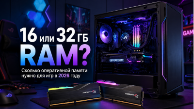 16 или 32 ГБ оперативной памяти для игрового ПК в 2026 году: сколько нужно?