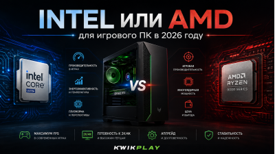 Intel или AMD для игрового компьютера в 2026 году: что выбрать
